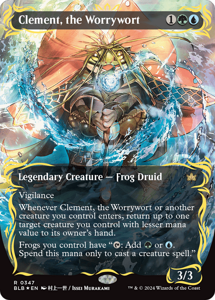 Clement, the Worrywort (Borderless) (Raised Foil)