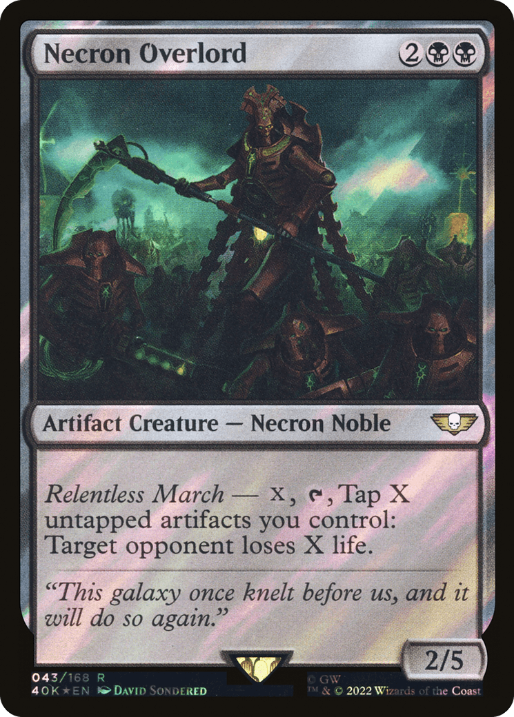 Necron Overlord (Surge Foil)