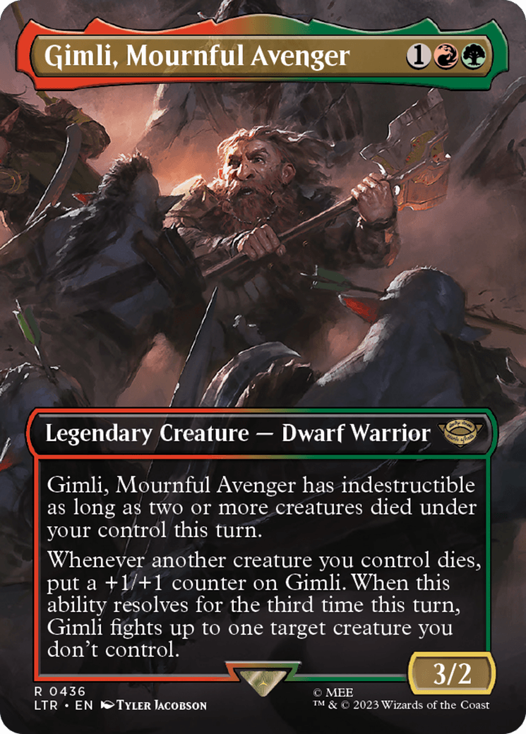 Gimli, Mournful Avenger (Borderless)