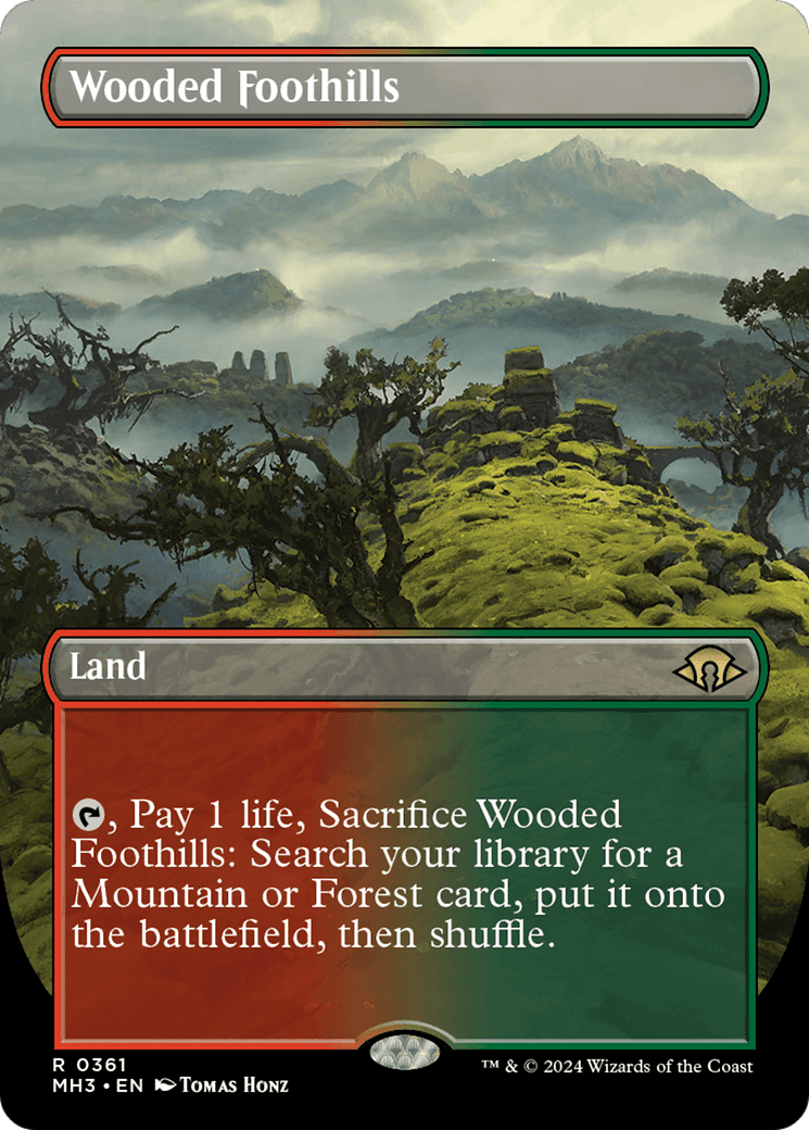 Wooded Foothills (Borderless)