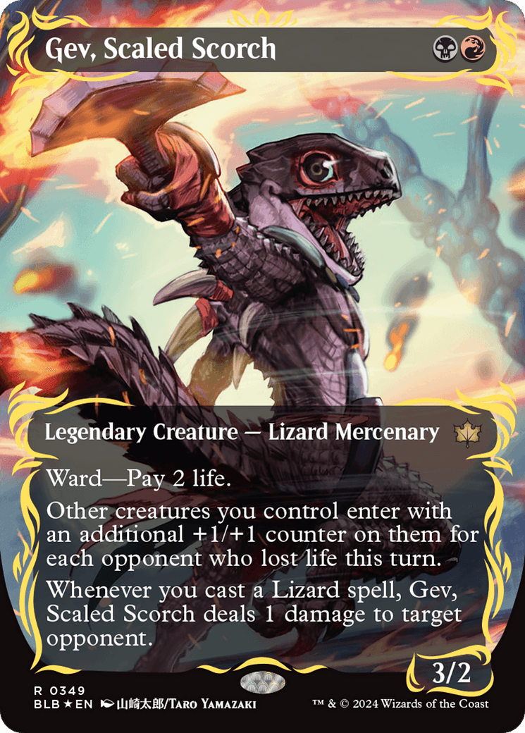 Gev, Scaled Scorch (Borderless) (Raised Foil)