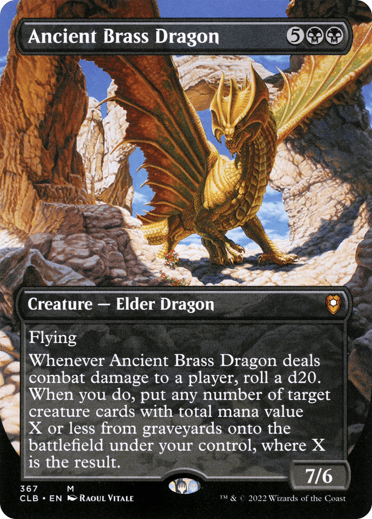 Ancient Brass Dragon (Borderless)