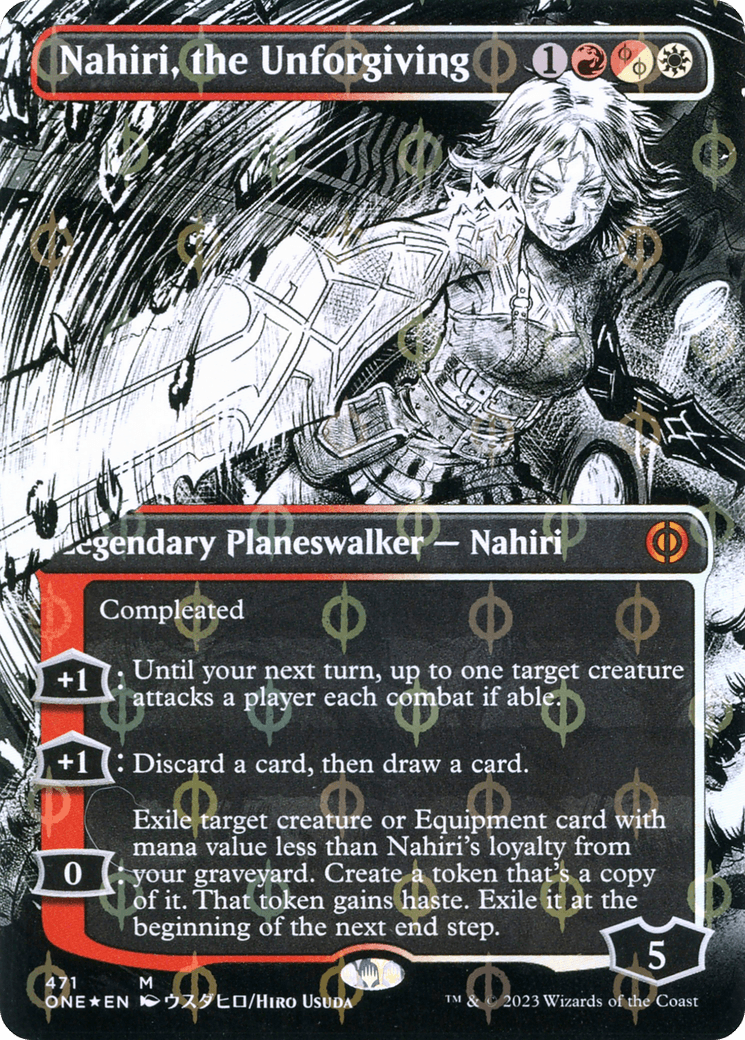 Nahiri, the Unforgiving (Borderless) (Step-and-Compleat Foil)