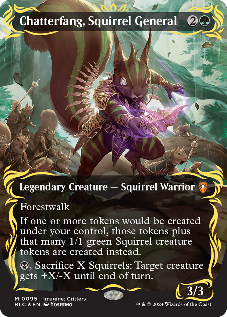 Chatterfang, Squirrel General (Borderless) (Raised Foil)