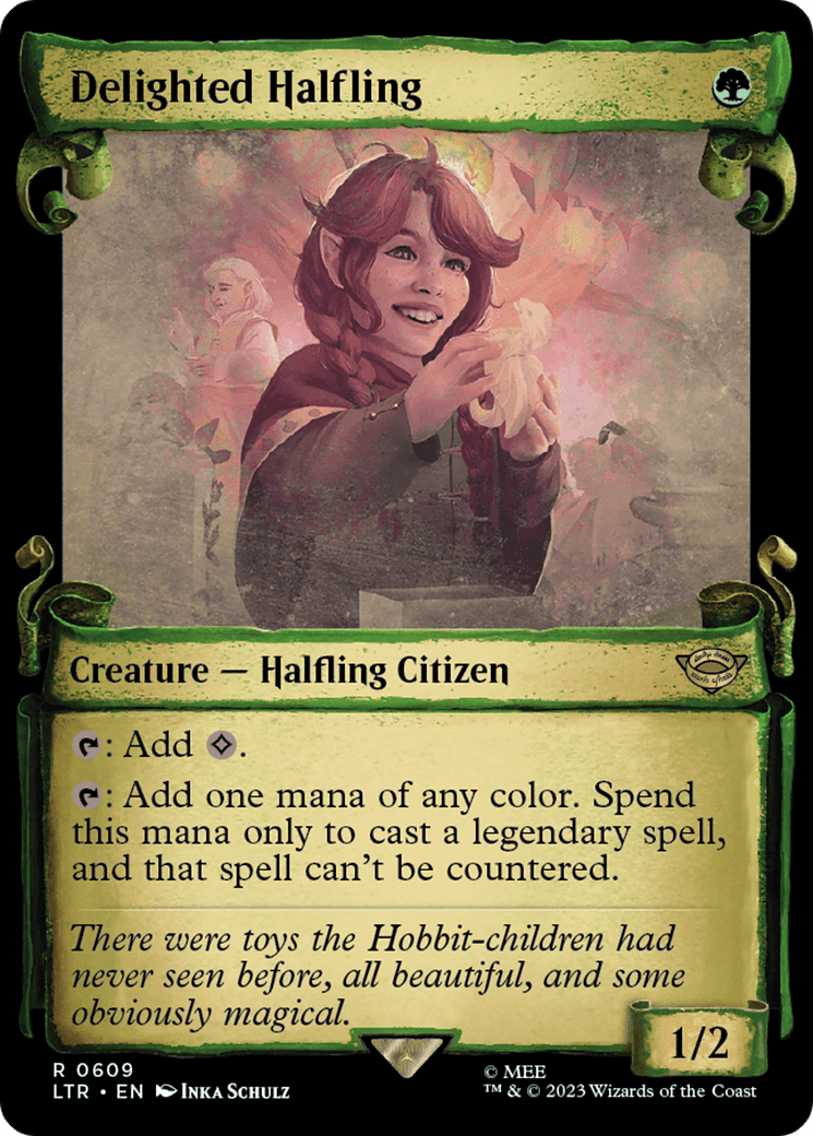 Delighted Halfling (Showcase Scrolls)