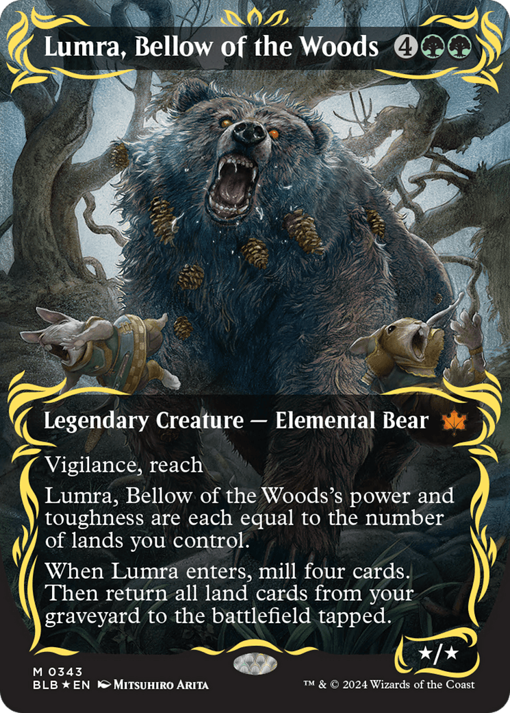 Lumra, Bellow of the Woods (Borderless) (Raised Foil)