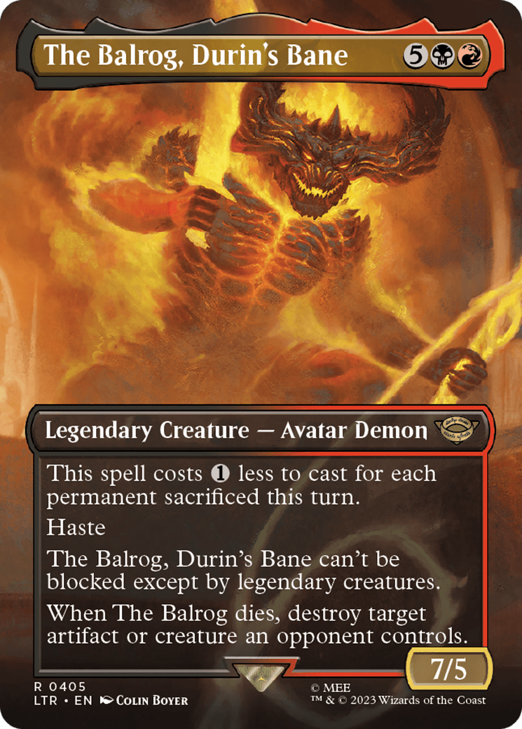 The Balrog, Durin's Bane (Borderless)