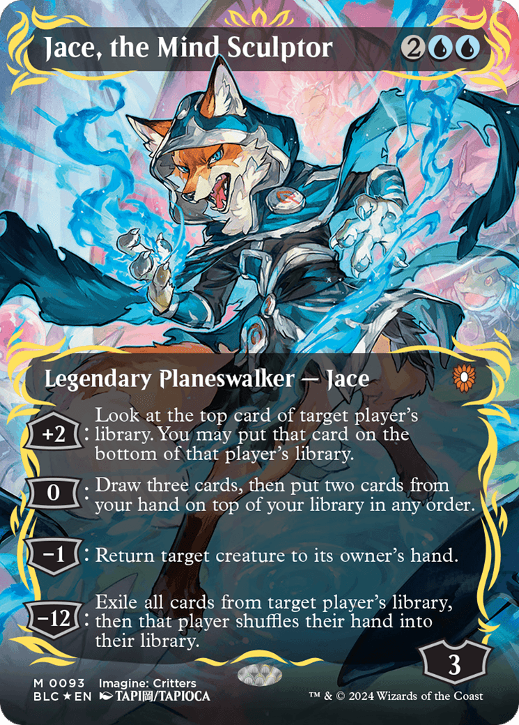 Jace, the Mind Sculptor (Borderless) (Raised Foil)