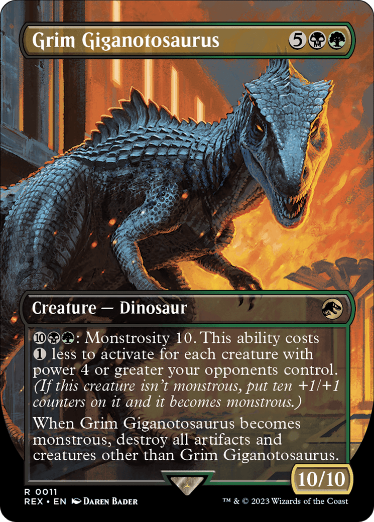 Grim Giganotosaurus (Borderless)