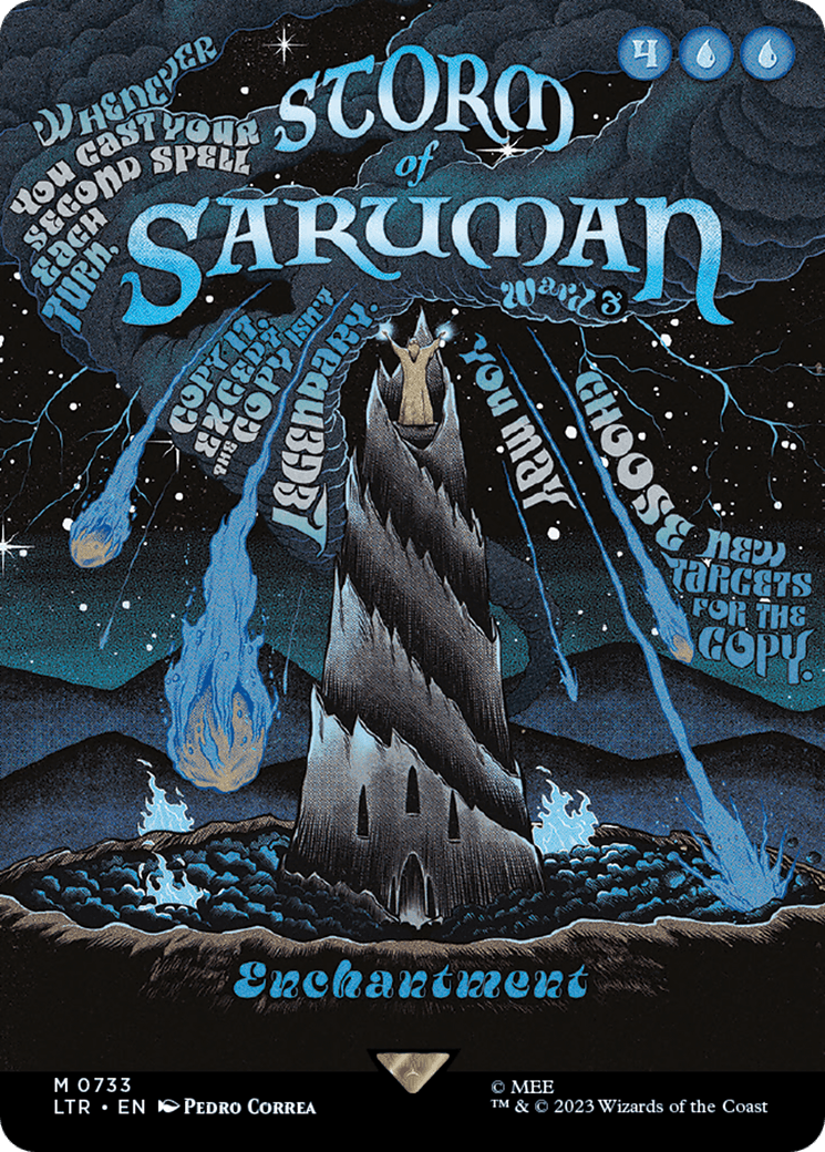 Storm of Saruman (Borderless Poster)