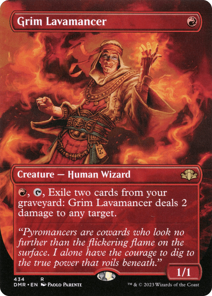 Grim Lavamancer (Borderless)