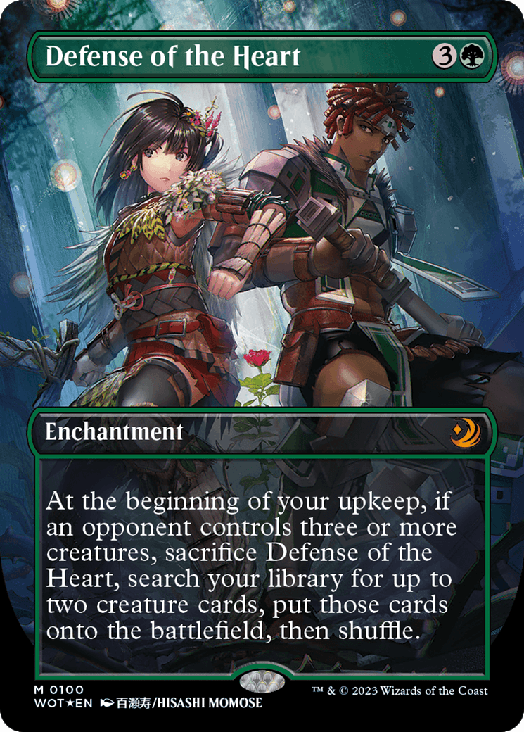 Defense of the Heart (Anime Borderless) (Confetti Foil)