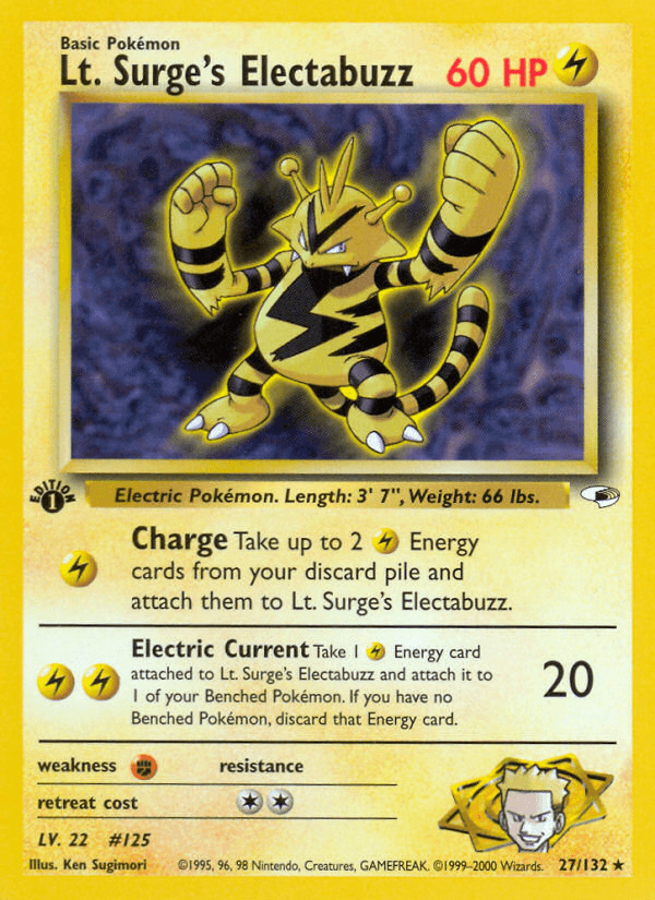 Lt. Surge's Electabuzz (1st Edition)