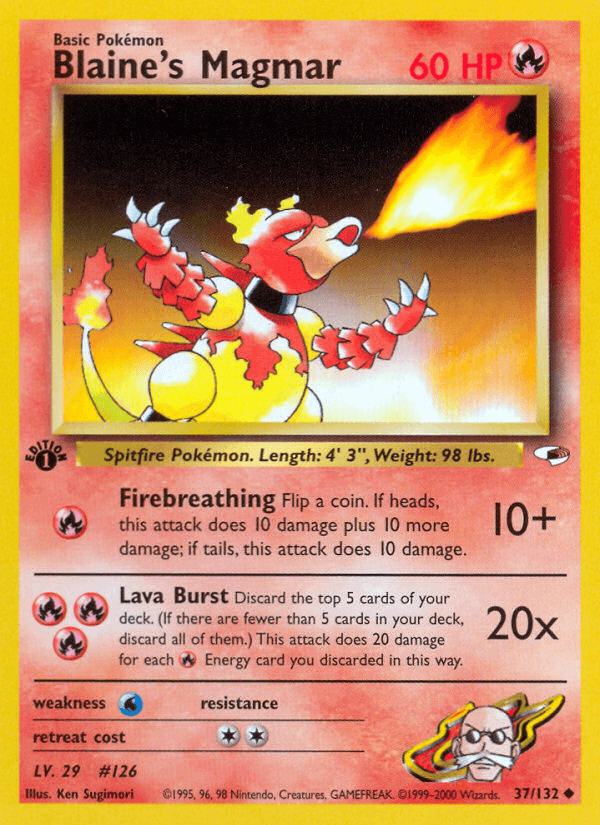 Blaine's Magmar (1st Edition)