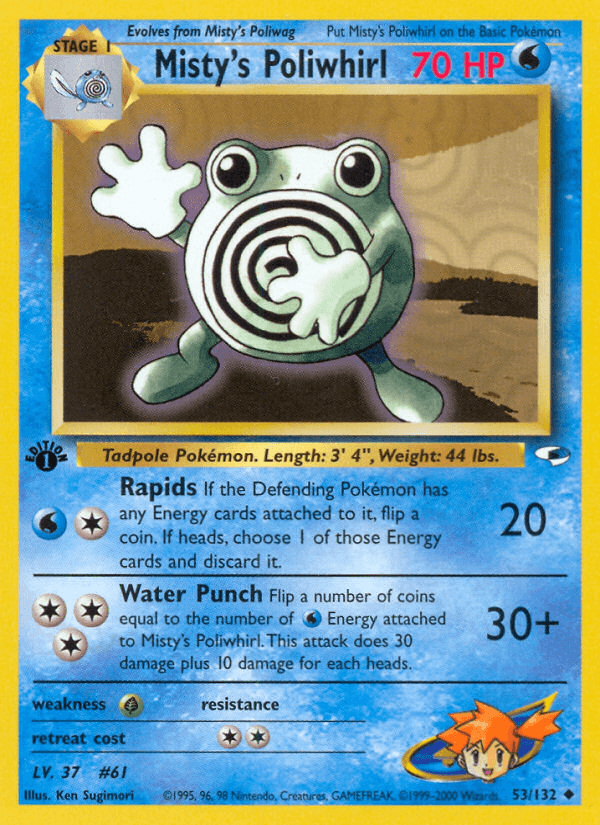 Misty's Poliwhirl (1st Edition)