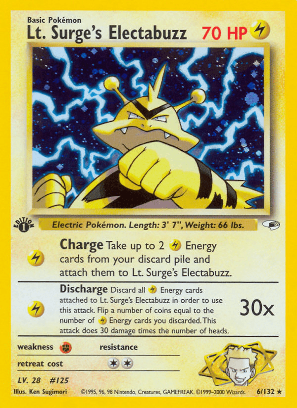 Lt. Surge's Electabuzz (1st Edition)