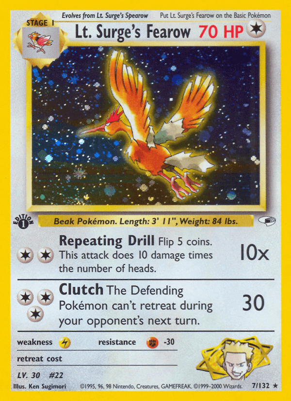 Lt. Surge's Fearow (1st Edition)