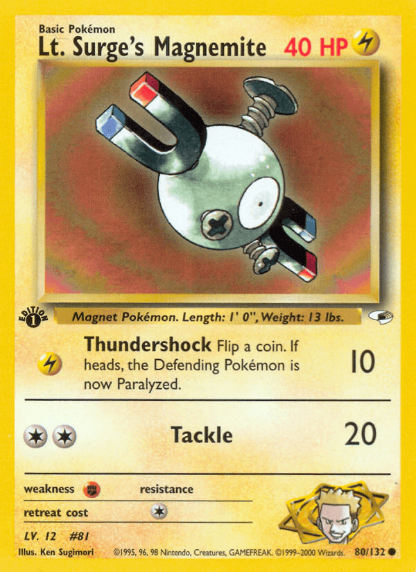 Lt. Surge's Magnemite (1st Edition)