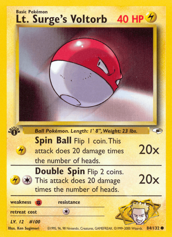 Lt. Surge's Voltorb (1st Edition)