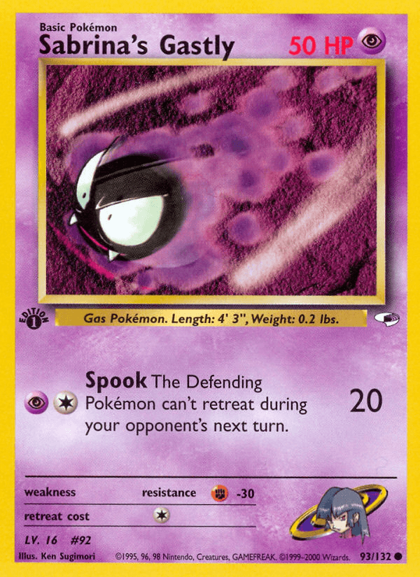 Sabrina's Gastly (1st Edition)