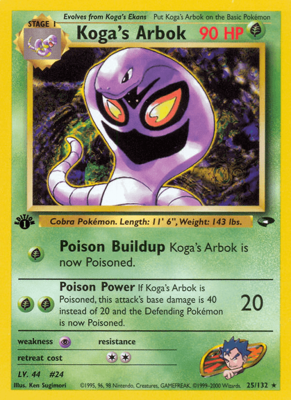 Koga's Arbok (1st Edition)