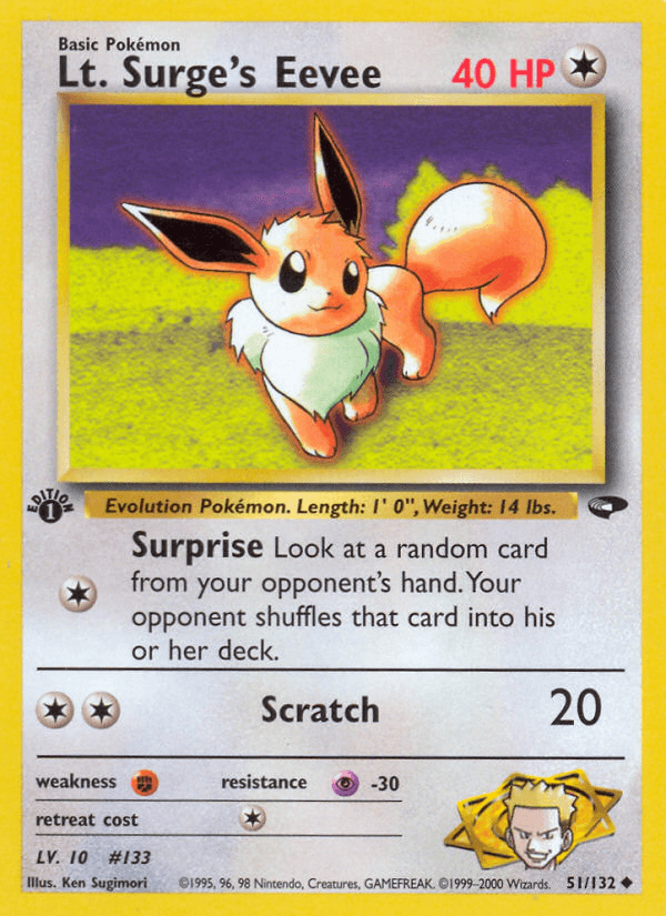 Lt. Surge's Eevee (1st Edition)