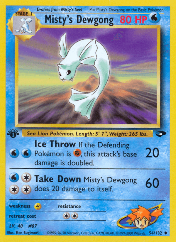 Misty's Dewgong (1st Edition)