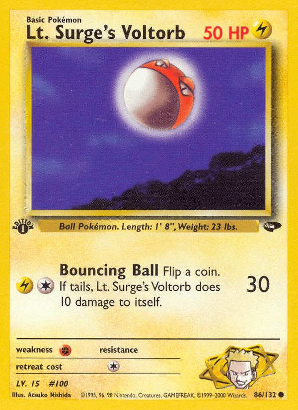 Lt. Surge's Voltorb (1st Edition)