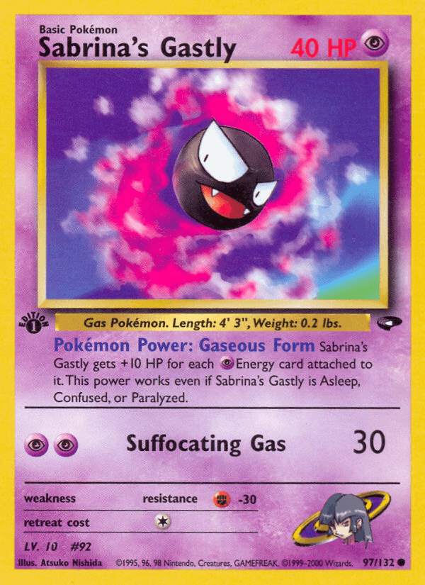 Sabrina's Gastly (1st Edition)