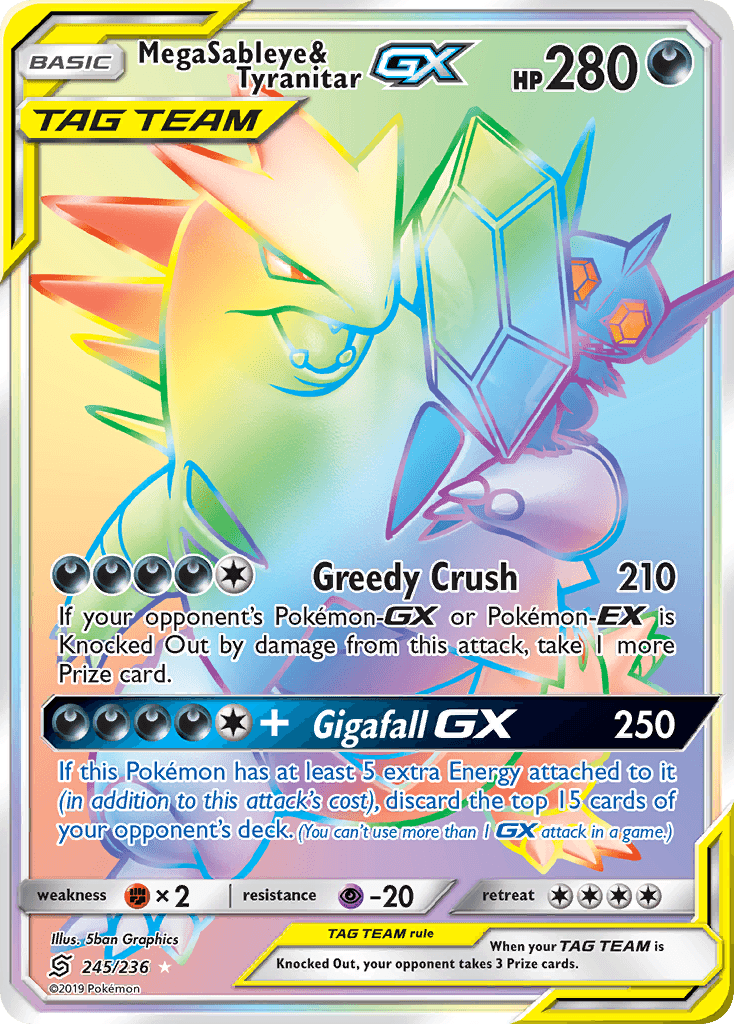 Mega Sableye & Tyranitar-GX