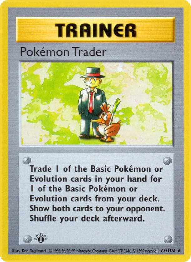 Pokemon Trader (1st Edition Shadowless)