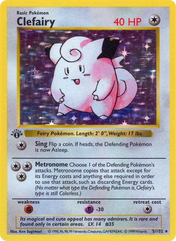 Clefairy (1st Edition Shadowless)