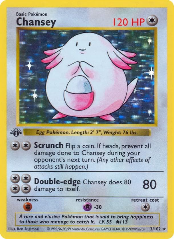 Chansey (1st Edition Shadowless)