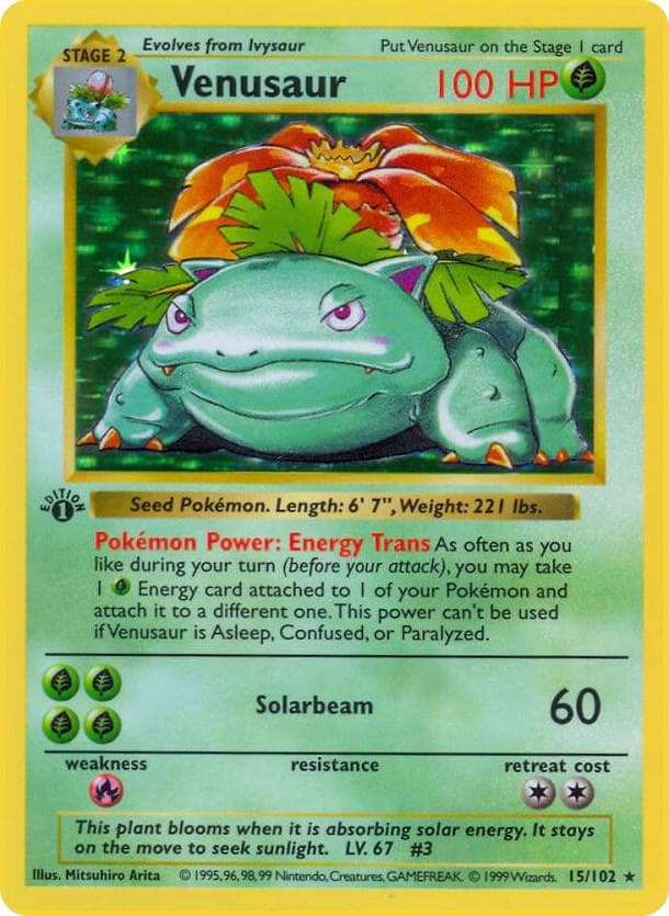 Venusaur (1st Edition Shadowless)