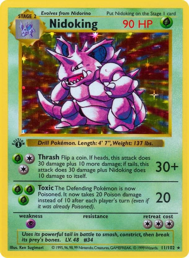 Nidoking (1st Edition Shadowless)