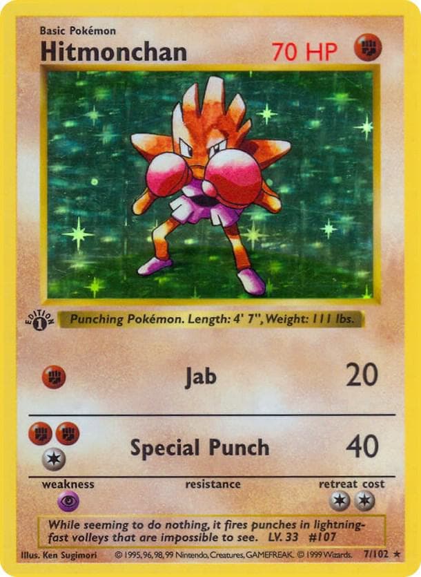 Hitmonchan (1st Edition Shadowless)