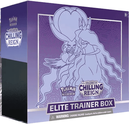 Chilling Reign Pokemon Center Elite Trainer Box [Shadow Rider Calyrex] (Exclusive)!