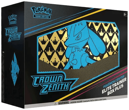 Crown Zenith Pokemon Center Elite Trainer Box Plus!