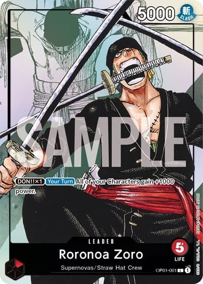 Roronoa Zoro - OP01-001 (Alternate Art)